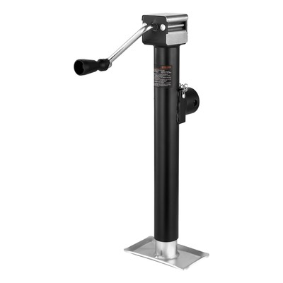 Trailer Jack Weld-on Pipe Mount Swivel Trailer Jack 5000 lbs 15'' Travel