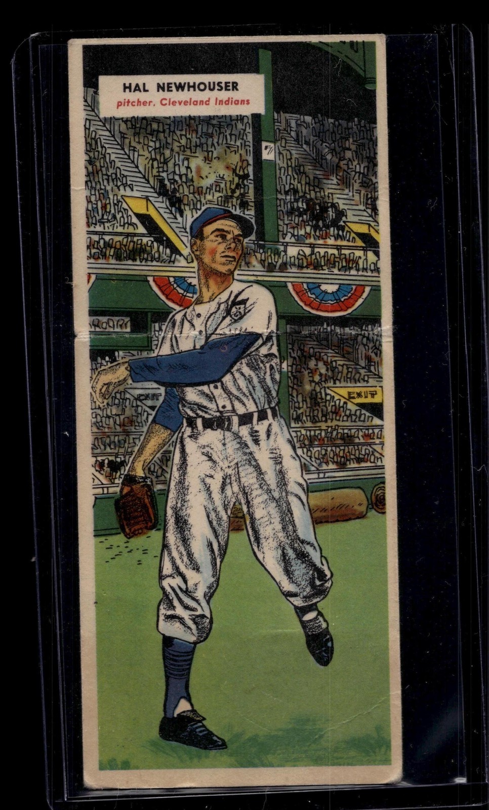 Hal Newhouser, Charlie Bishop Baseball Cards 1955 Topps Doubleheaders trading card — raw and PSA graded price guide