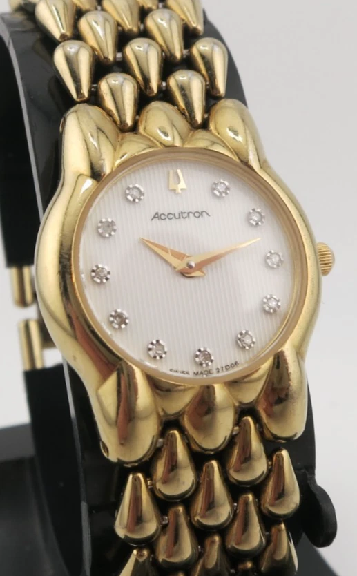 Accutron Versailles Gold-Tone Swiss Made Ladies Dress Watch - 27D06 - New Batt - Image 2 of 4