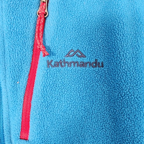 Kathmandu Jumper Mens XL BLUE POLYESTER Quarter Zip Fleece Walking Hiking WARM - Bild 2 von 12