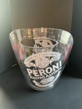 RARE Peroni Acrylic Clear Ice Bucket Man Cave Bar Pub Home Beer Wine