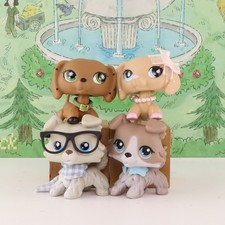 Mini Pet Shop LPS Cat Collie Bonbon Dachshund LPS Dog Toy Figure Birthday Gift