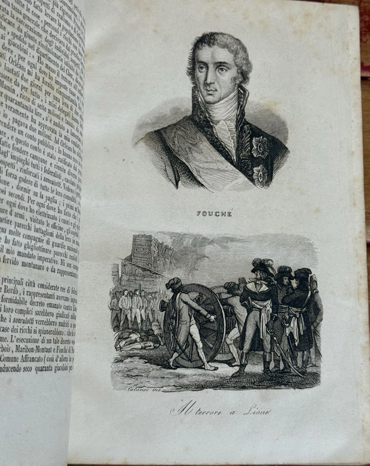 Thiers, L. Adolfo Rivoluzione Francese 1842 1st Italian Ed. Vol. 3 Illustrated Foto 4 de 4