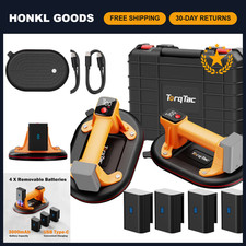 Heavy Duty 10" Electric Vacuum Suction Cups - 662 LBS Max Load, Strong Grip