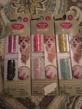 Whisker City Nail Caps Multicolored Violet 120 Count 3 Pack Small (6-8 lbs) NEW