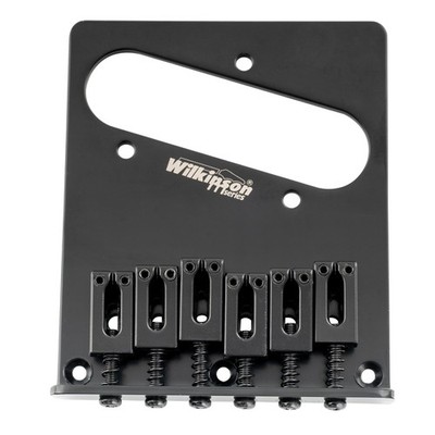 Wilkinson M Series Black 52.5mm 2-1/16'' Bridge 6 Modern Saddles For Tele Guitar