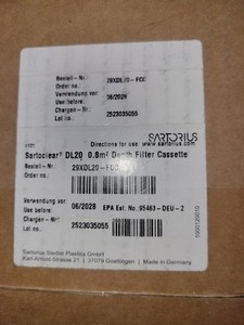SARTORIUS DL20 0.8/0.4um SARTOCLEAR  DEPTH FILTER (1 sealed bag)29XDL20-FCC