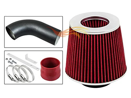 BCP RW RED 98-03 Mercedes E320 E430 ML320 CLK320/97 E420 Ram Intake Kit+Filter - Image 4 of 4