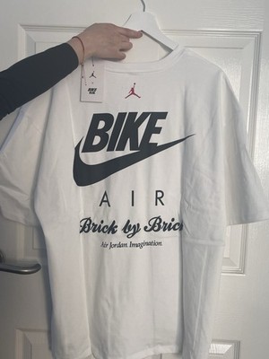 Nike Jordan x Nigel Sylvester Weiß XL Bike Air T-Shirt Brandneu Herren »