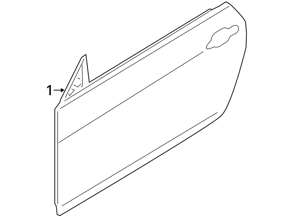 2015-2020 BMW M4 CONVERTIBLE COUPE FRONT LEFT DOOR MINERAL WHITE METALLIC,(A96) Foto 4 de 4