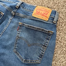 LEVI'S 506 Straight Mid Rise Comfort Fit Blue Denim Jeans Men's Size 32x30