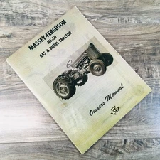 Massey Ferguson Mf-50 Tractor Owners Operators Manual Maintenance Gas Diesel