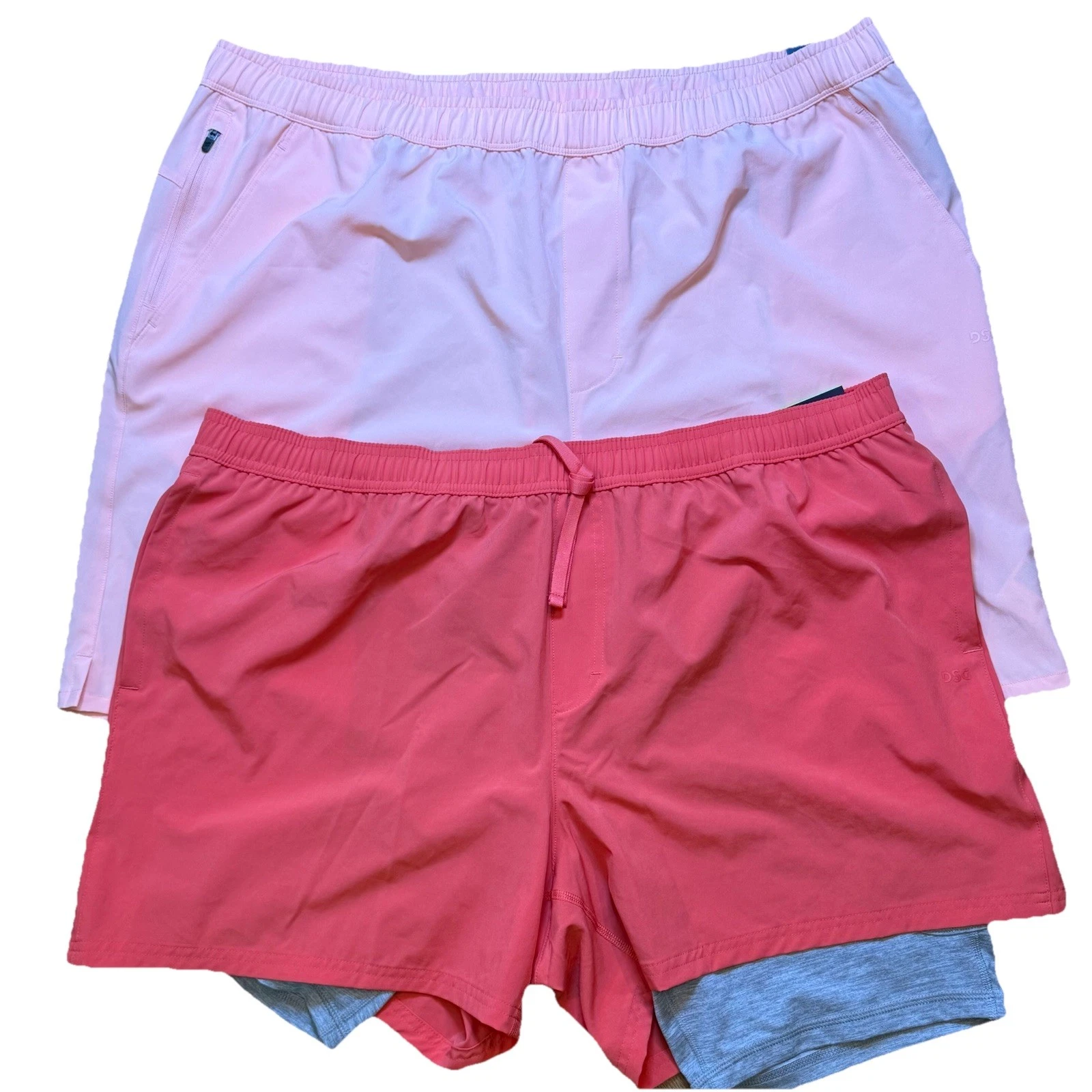 [Lot Of 2] DSG Agility Shorts Men's XXL 5" inseam -Board Trunks Quick Dry Lined