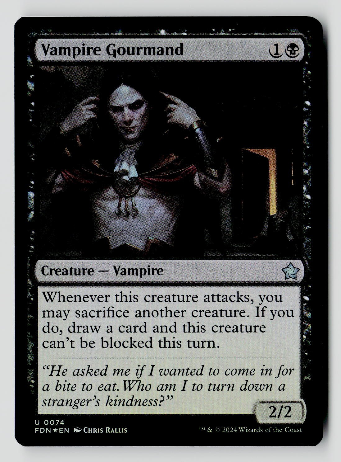 Vampire Gourmand 74 U Foil MTG FDN NM