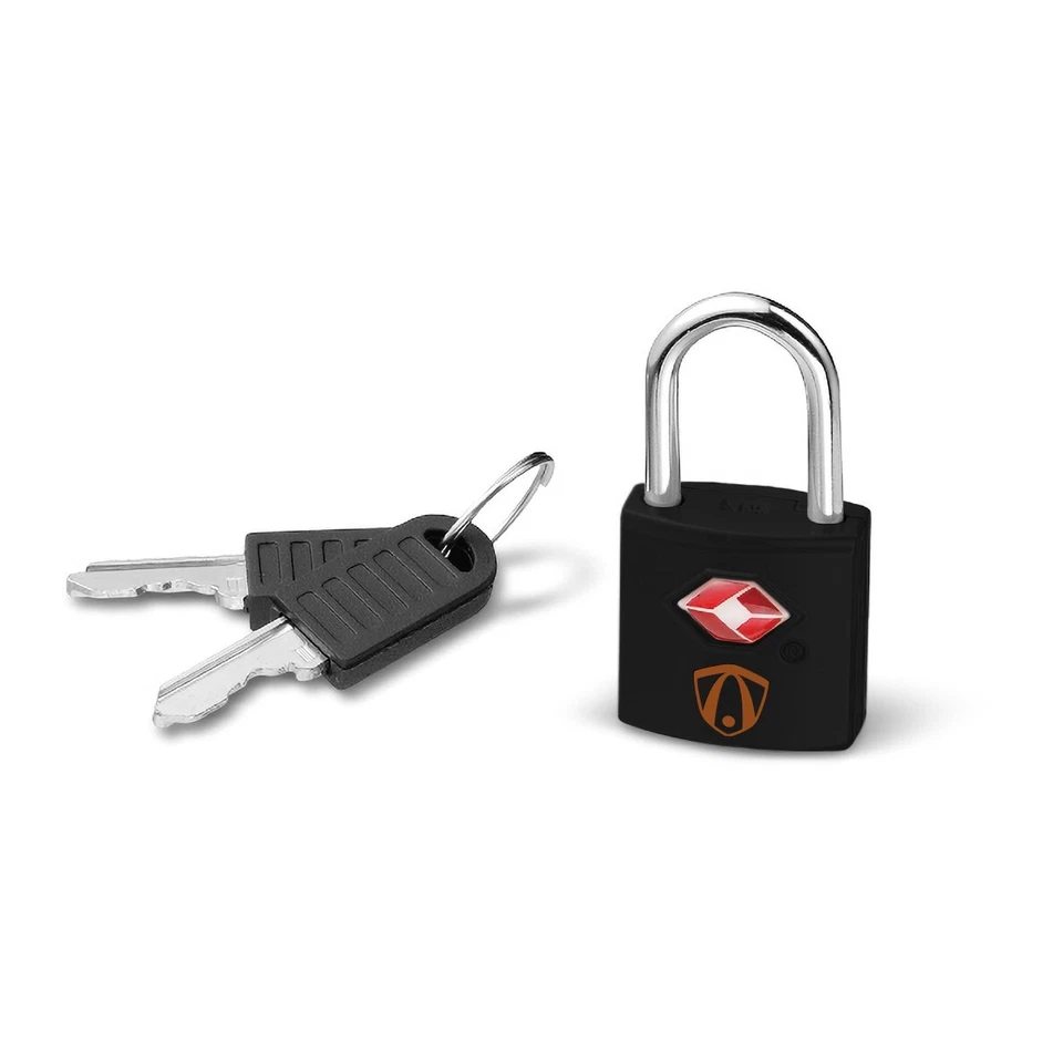2 Pack TSA Approved Padlock w/ Key Set for Secure Protected Luggage - Image 2 of 4