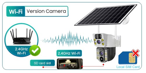 Solar Camera Outdoor Waterproof 4G Sim Card 2.4G WIFI Network CCTV Surveillance - Picture 19 of 31