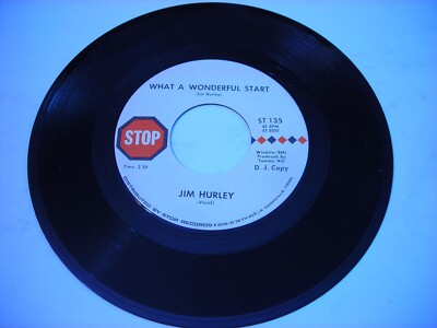 PROMO Jim Hurley What a Wonderful Start / Dreaming Crazy 1967 45rpm VG++