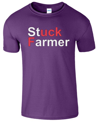 Stuck Farmer T-Shirt A F*ck Starmer Tee Funny Anti Labour T-Shirt Gift - Picture 6 of 7