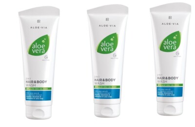 3x LR Aloe Vera 2 in 1 Haar- Körpershampoo 20633-201 Duschgel Shampoo Pflege