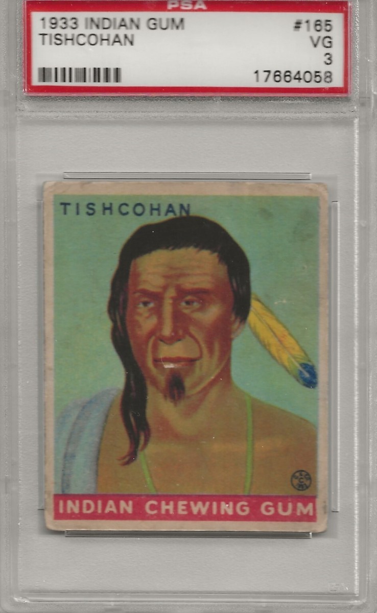 1933 INDIAN GUM #165 (288) TISHCOHAN, PSA 3 | eBay