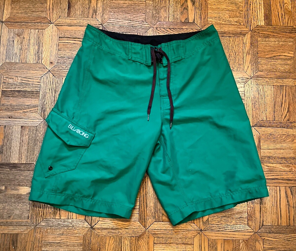 Billabong Swim Trunks Mens 32 Green Board Shorts Surfing