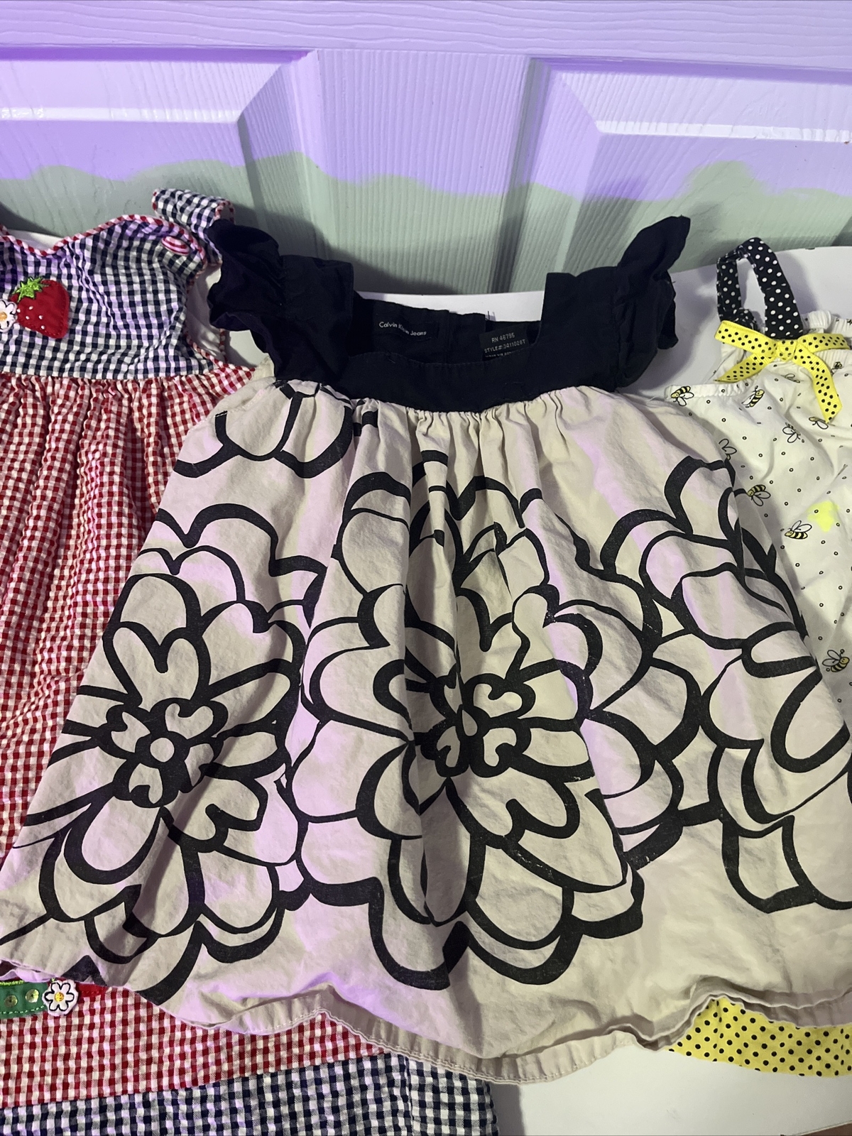 Lot Of 5 Girls Size 3T Sundresses Calvin Klein,Blueberr,Tommy Hilfiger,Etc thumbnail 5