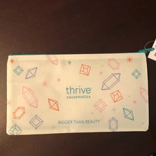NWT Thrive Causemetics Travel Makeup Bag "Bigger Than Beauty”