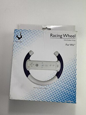 Racing Wheel For Wii With Blue Rubber Grips Verge Brand