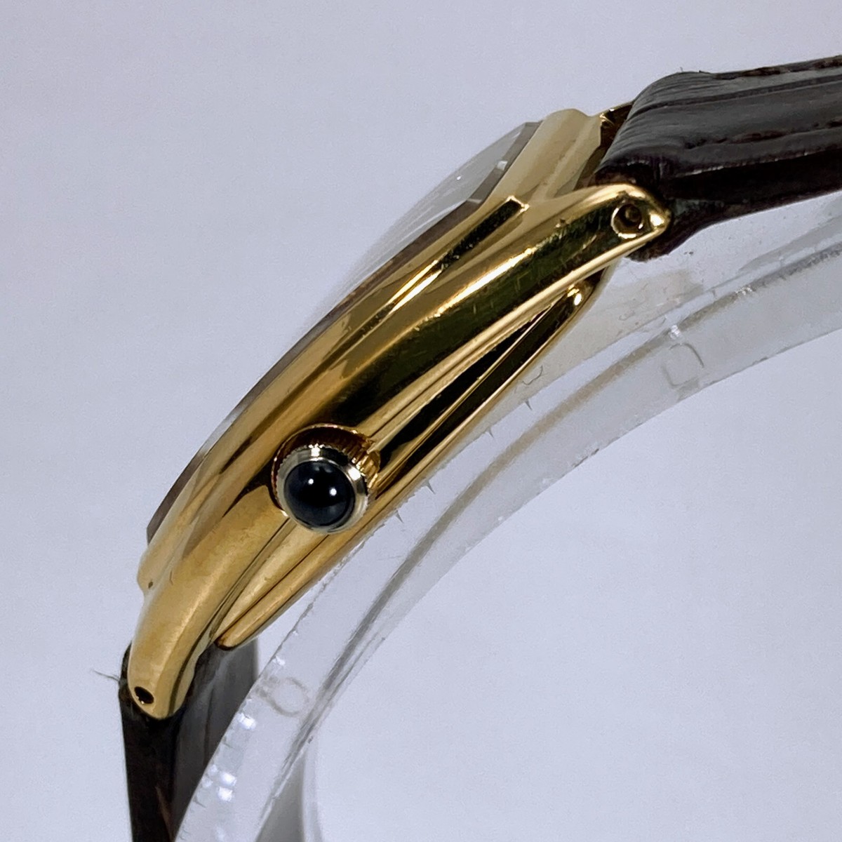 SEIKO EXCELINEレディース　腕時計 トノー型 1F21-0AJ0 SEIKO EXCELINE Tonneau Silver tone Leather band 1F21-0AJ0