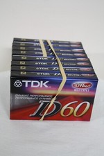Lot of 8 TDK D60 Stereo Audio Tape Cassette 60 Minute IECI/Type I High Output