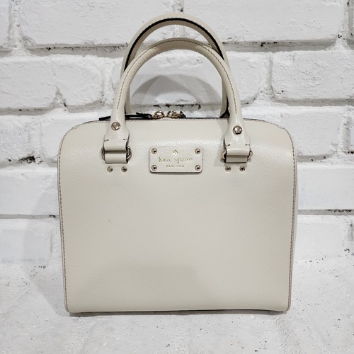 NWT Kate Spade New York Alessa Wellesley Fresh air Dome Cream Satchel/handbag - Picture 2 of 9