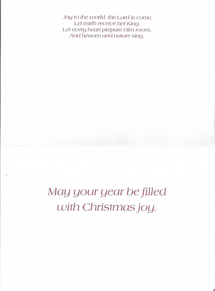 Tarjeta de Navidad NOS LEANIN' TREE 7,25x5,5 Los Reyes Magos y el Niño Jesús Foto 2 de 3