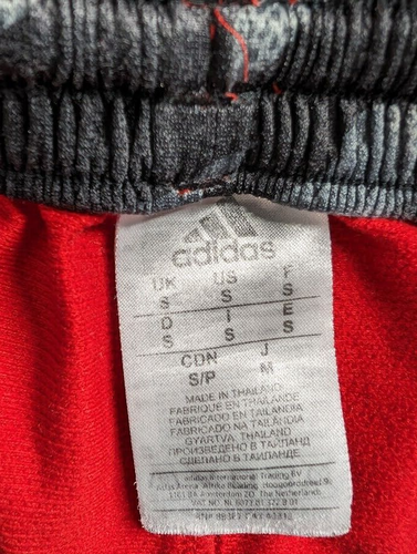Adidas Size Youth Small Boys Red Black Basketball Active Shorts - Picture 2 of 6