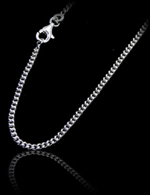 Chaîne argent mailles "Gourmette" -Dimensions à la demande- Env. de Fr. immédiat