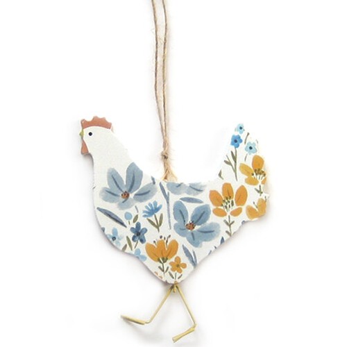 ANIMAL FLORAL COLGANTE Gisela Graham Conejo de Pascua Conejo Granja Colgador Placa Letrero - Imagen 14 de 18