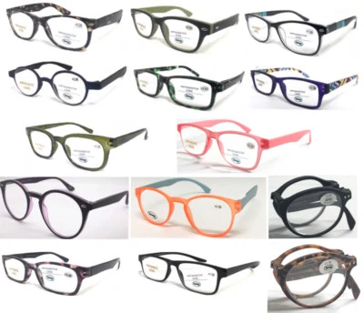 Herren Damen Qualität Kunststoff Lesebrille * Multi Style * Mode Komfort Design