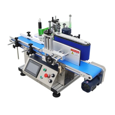 110V Auto Conveyor Round Bottle Labeling Machine High Speed 1.5-3.9'' Dia Bottle