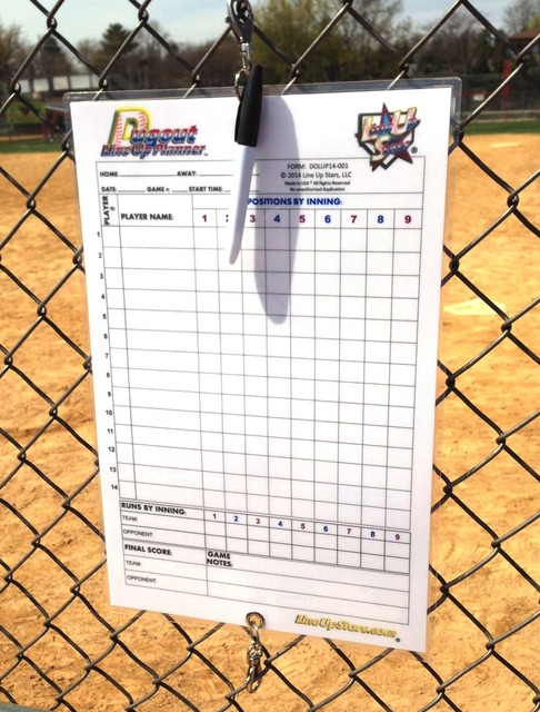(2) USA 11x17 DUGOUT CHARTS BASEBALL SOFTBALL GAME LINE UP PLANNERS DRY ...