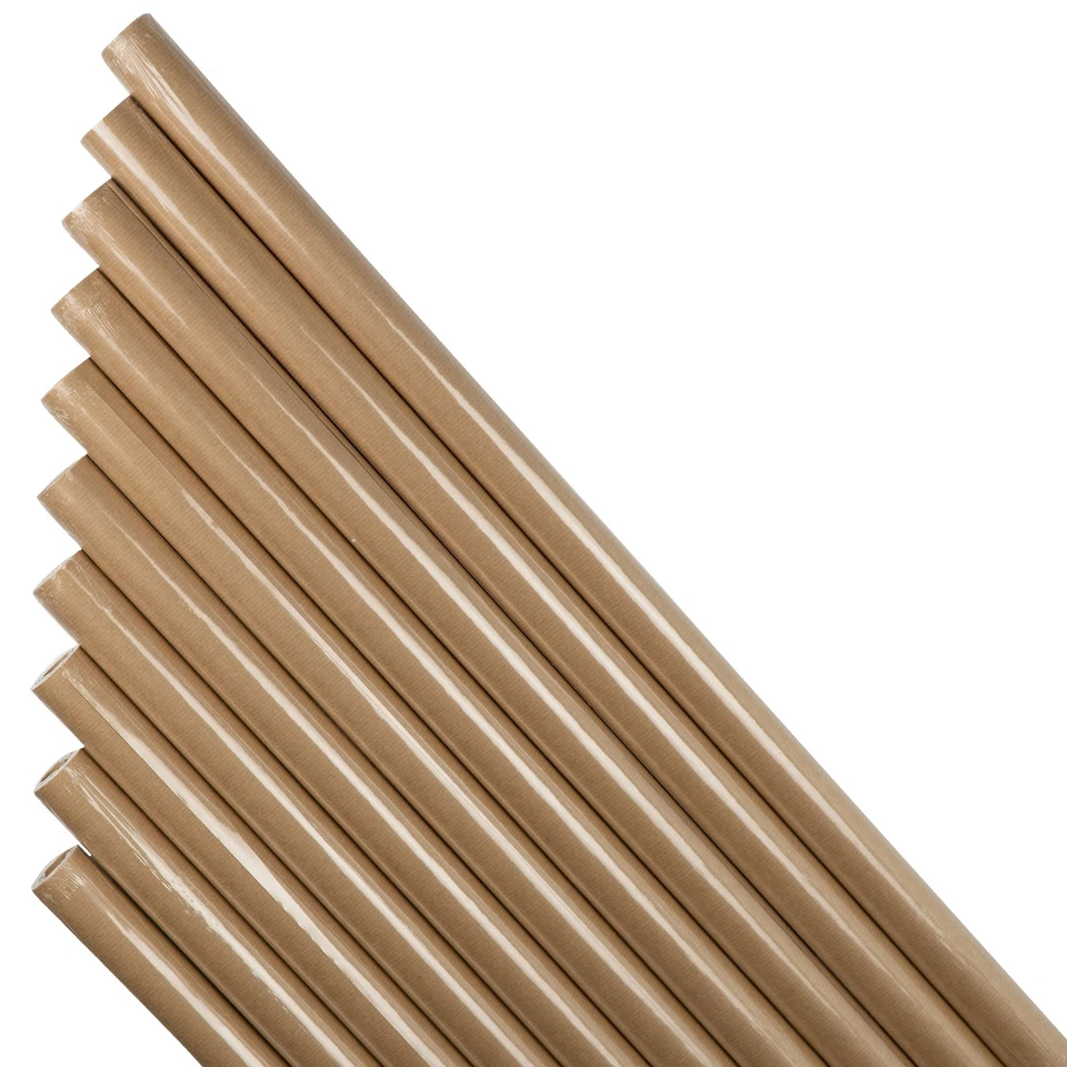 30 Meter HRB Packpapier Natur 10Rollen Kraftpapier 3mx0,70m Schrenzpapier 60g/qm