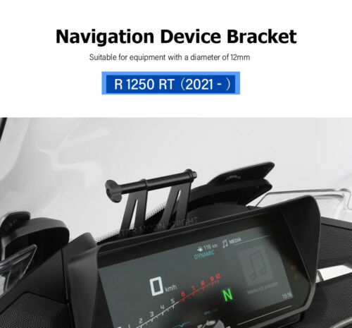 For BMW R1250RT 2021- Phone Holder GPS Equipment Adapter 12mm Diameter Navigaton - Picture 7 of 14