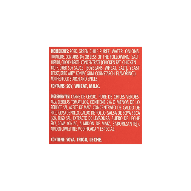 Pork Chile Verde Canned Pork & Green Chile Sauce 25 Oz By Juanita'S eBay