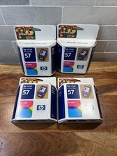 HP 57 Tri-Color Ink Cartridge Exp Aug 2004 Deskjet Photosmart Officejet Lot Of 4