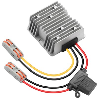 DC9-32 to 12V/10A Voltage Stabilizer with Quick Connection Cable, DC to DC Ad...