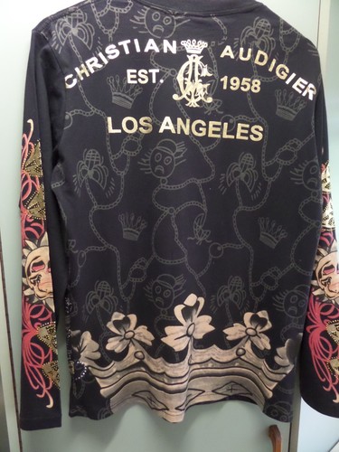 CHRISTIAN AUDIGIER long sleeved sequin top, L, unisex wear, usa, as new, RARE! - Bild 7 von 13