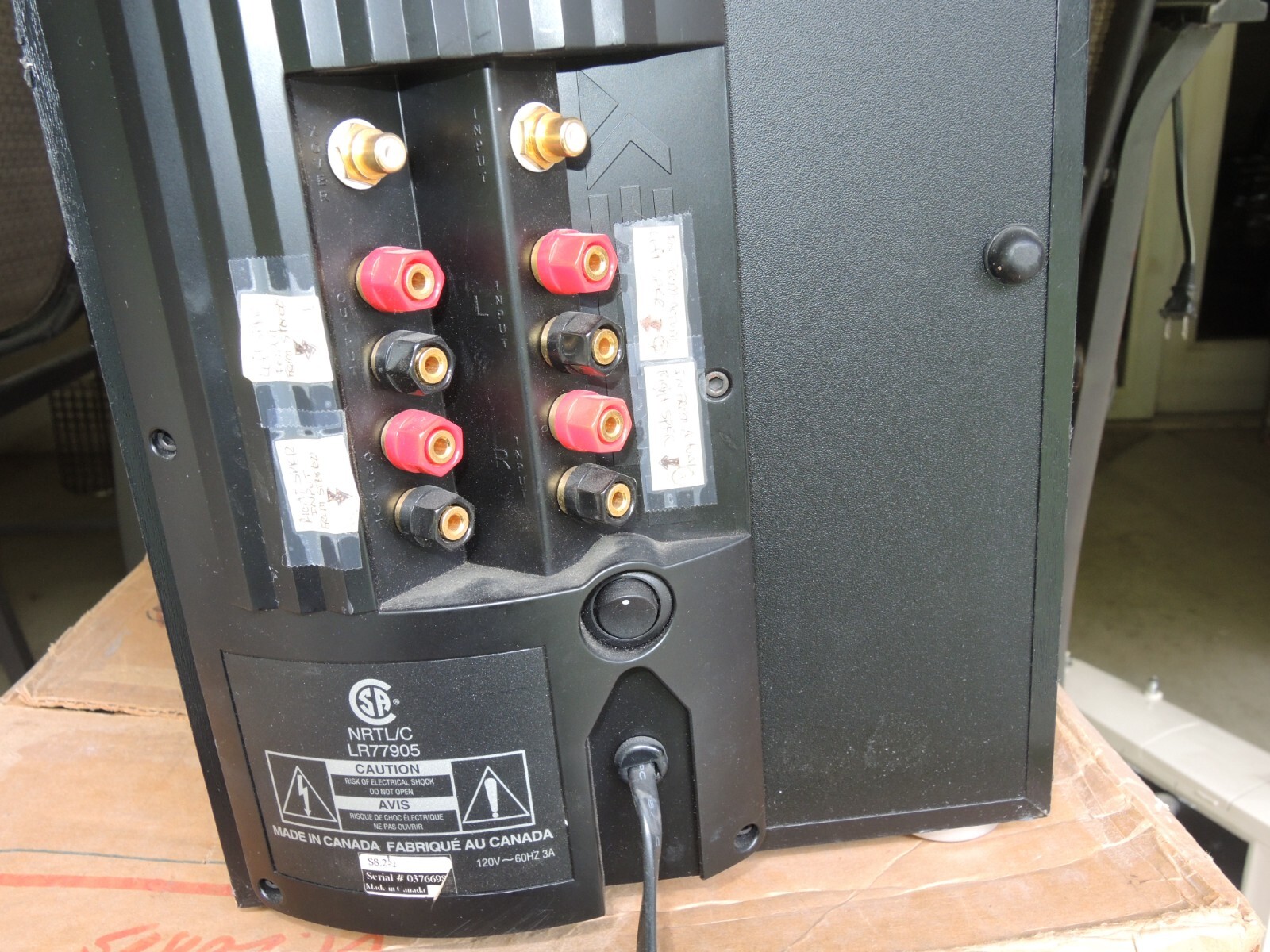 Energy Speaker Systems LR77905 7Inch ported Powered Subwoofer eBay