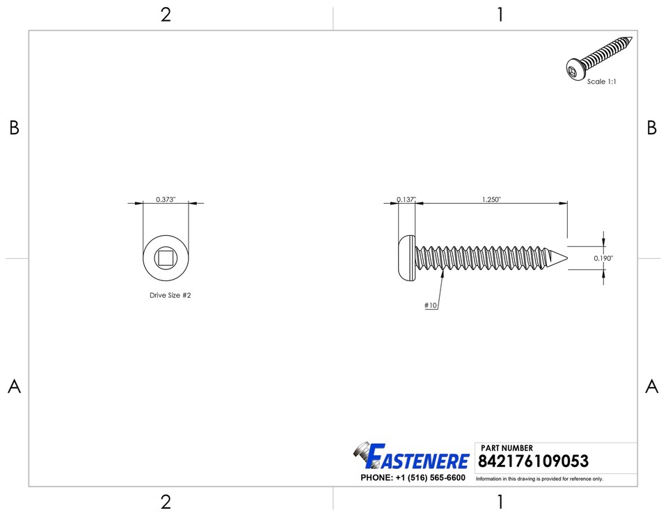 Paulin #8-15 x 1-1/4-in Pan Head Square Drive Self-Tapping Sheet Metal Screws, Zinc-Plated Paulin #8-15 x 1-1/4-in Pan Head Square Drive Self-Tapping Sheet Metal Screws, Zinc-Plated