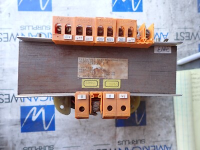 Kleintges Elektrogeraetebau 6322 KEST 1250 380-500v to 110V 750VA Transformer