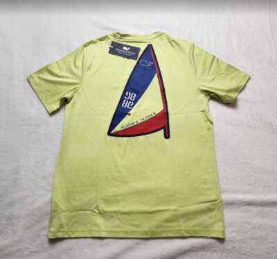 New boys L XL Vineyard Vines on-the-go sail performance short sleeve harbor tee