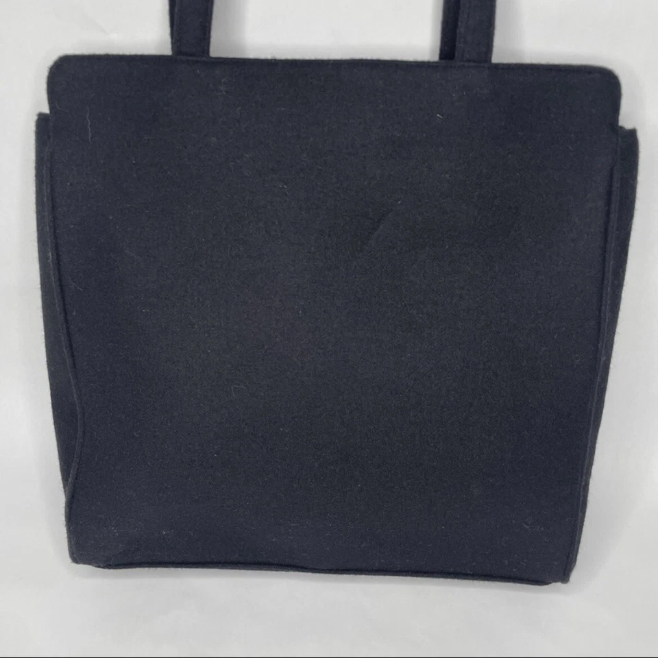 Bolso de Lana Lulu Guinness Negro con Diseño Abstracto Bolso de Lana Foto 4 de 4