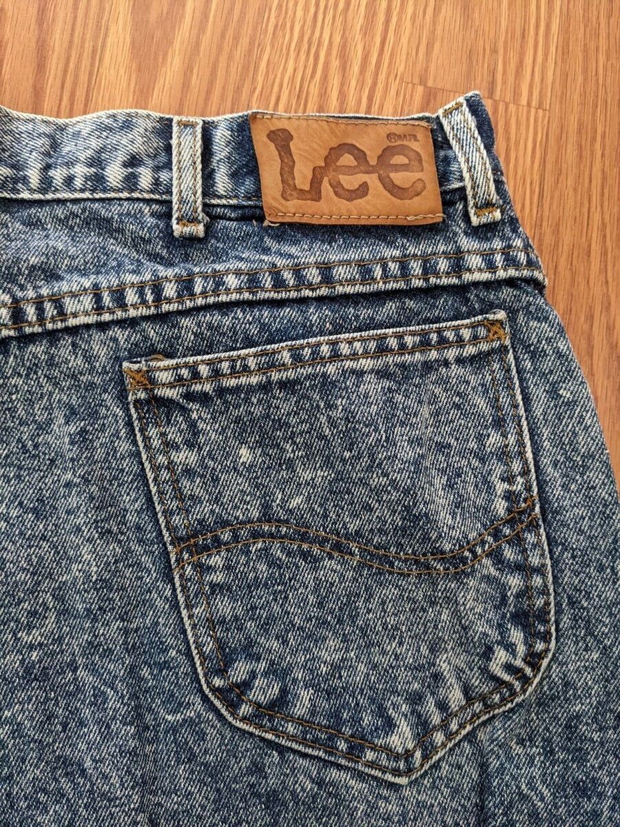 Men's Vintage 80's 90's Acid Wash Jeans LEE USA blue retro Men's Vintage 80's 90's Acid Wash Jeans LEE USA blue retro